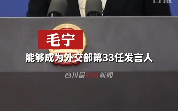 据介绍,毛宁副司长从事外交工作已经27年,曾长期从事亚洲方向的工作,有丰富的外交工作经验和良好的沟通能力.哔哩哔哩bilibili