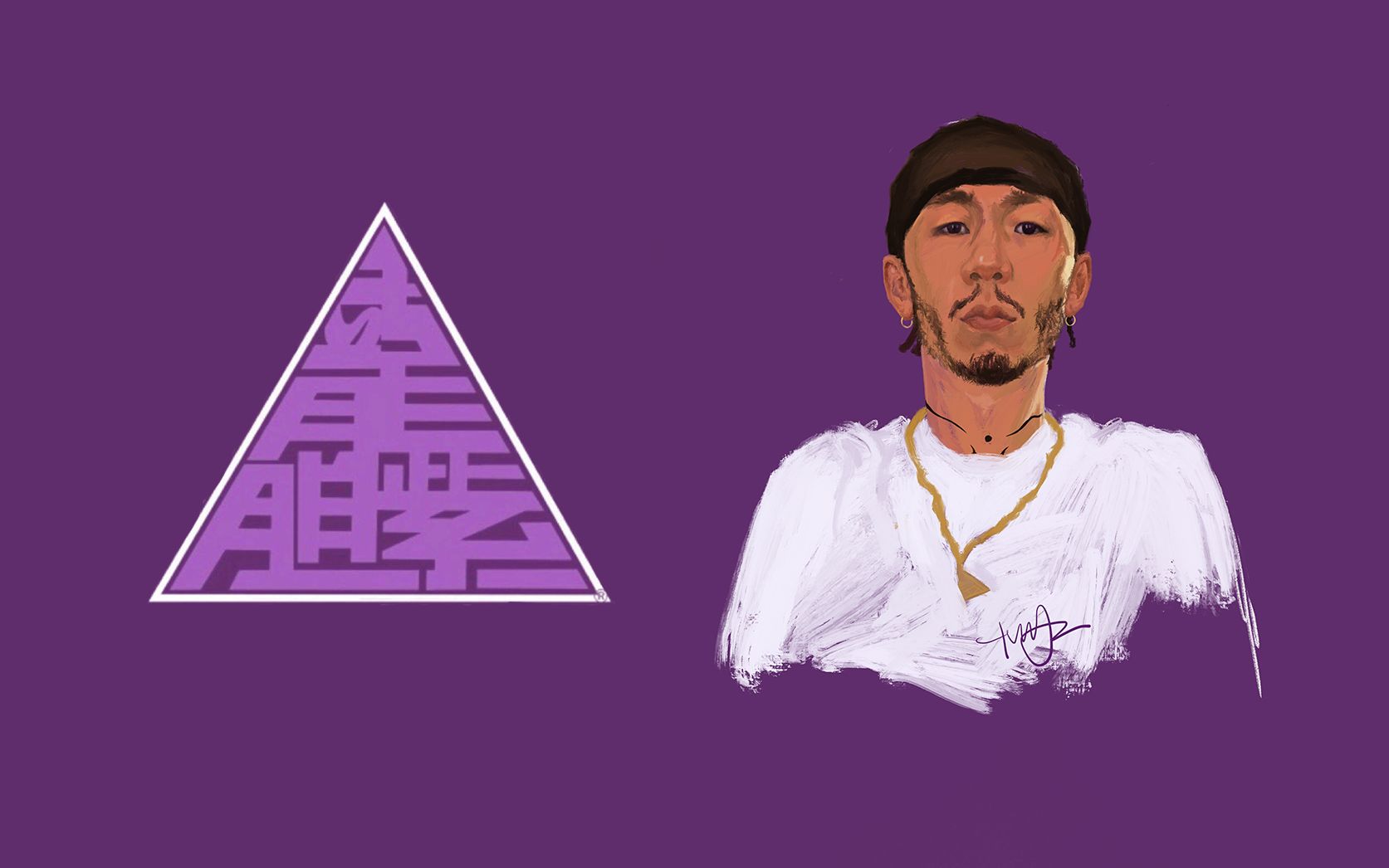 【龙胆紫purple soul】龙胆紫贾伟·板绘过程