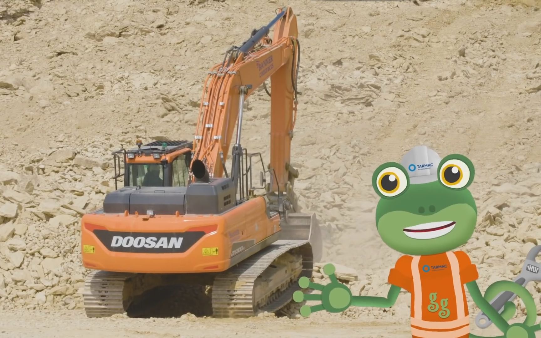Gecko's Garage挖土机 动画片 1080高清儿童早教视频：Excavator Song With Gecko