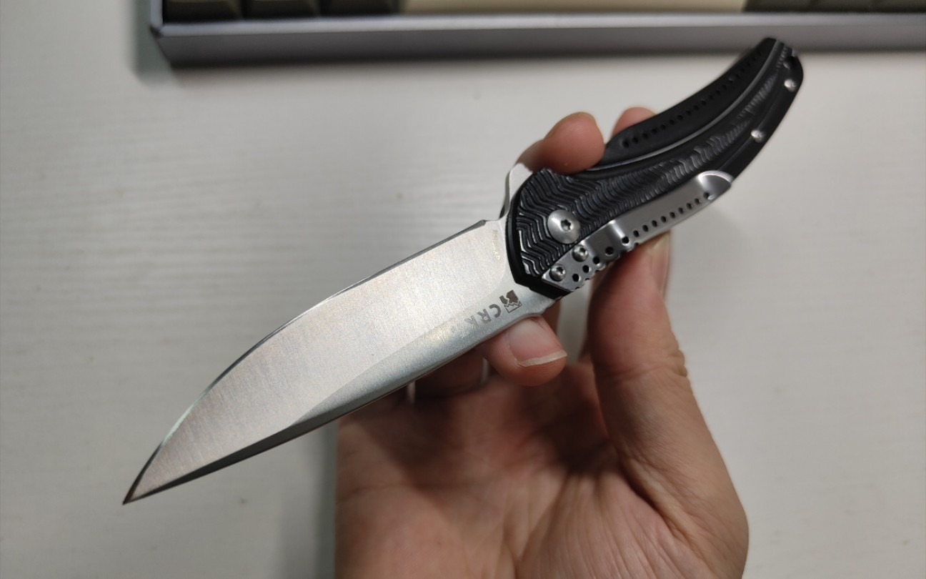 [折刀分享]crkt涟漪 三刃木代工 便宜的的铝柄小折刀