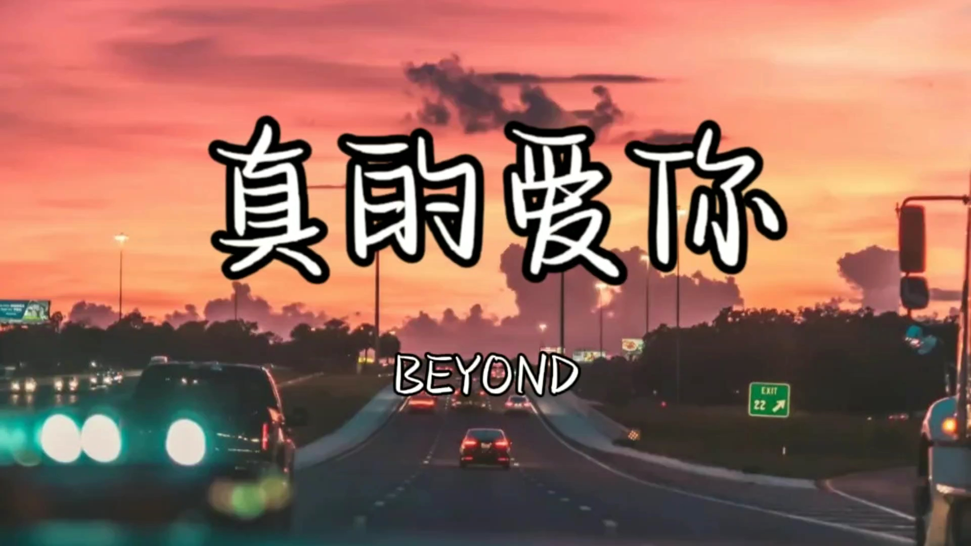 beyond《真的爱你》「是你多么温馨的目光 教我坚毅望着