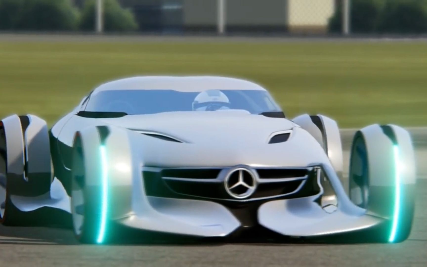 梅赛德斯-奔驰silver arrow概念车测试