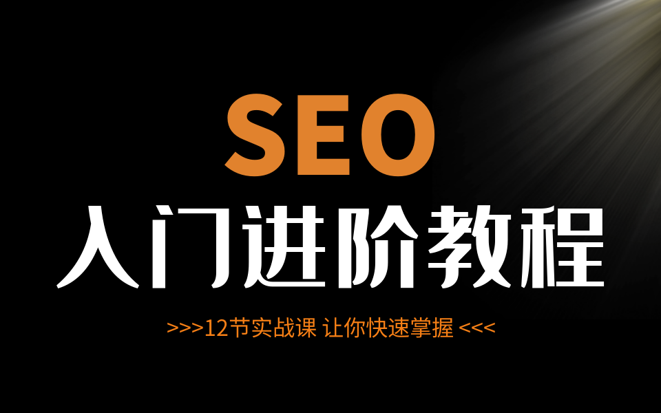 [图]【SEO网站优化教程】12节全套SEO排名技术视频（从入门到精通）