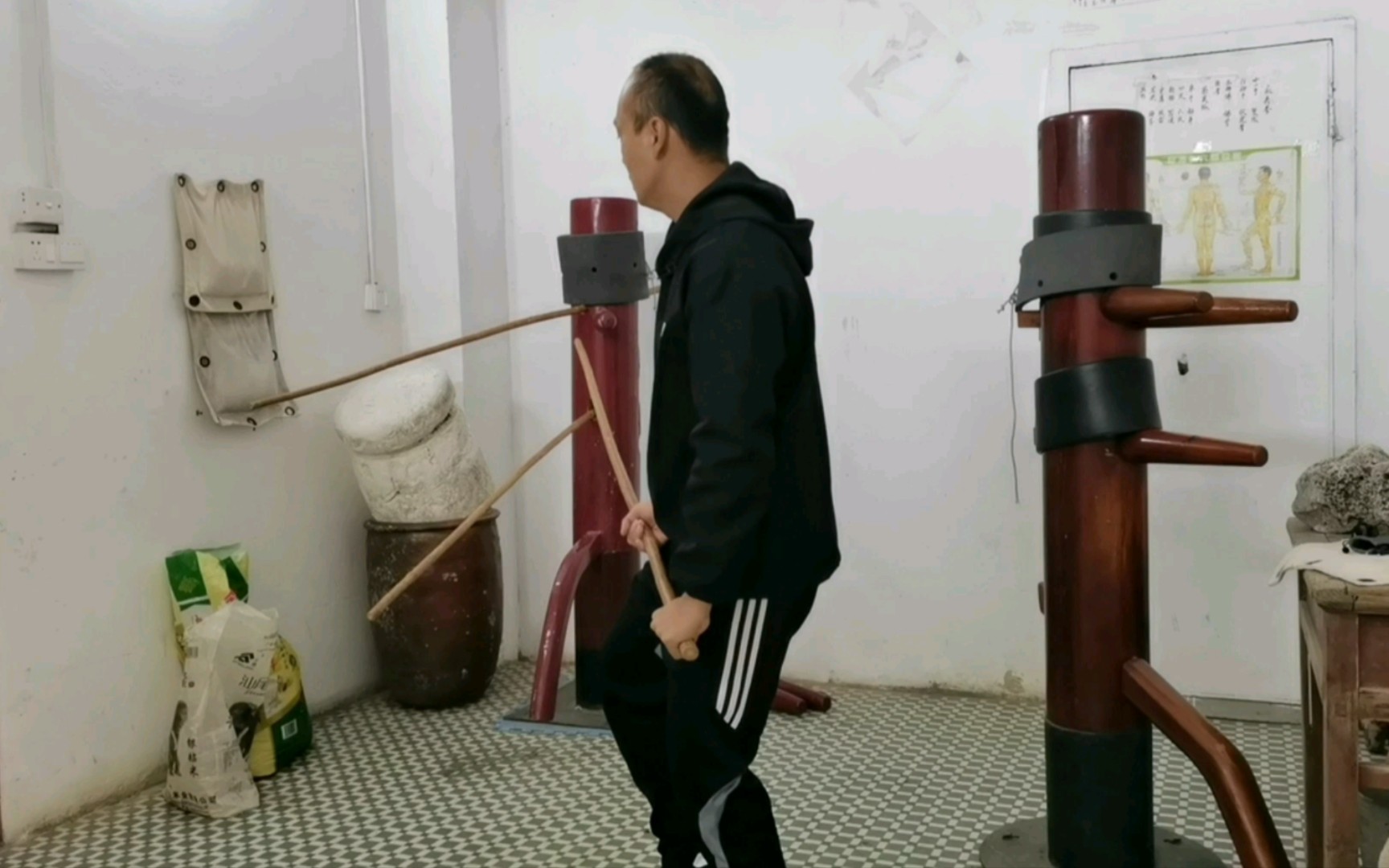 咏春拳六点半棍,拦棍运用讲解二