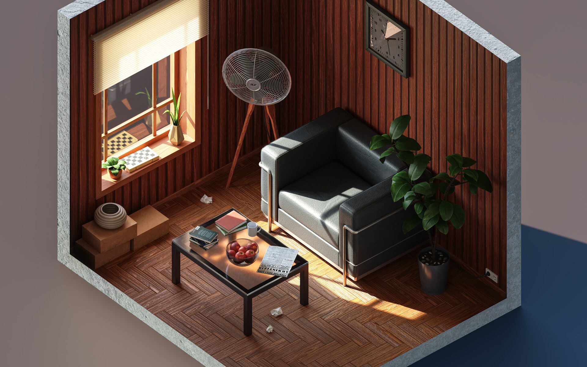 【3dmax零基础场景建模】——阳光房模型制作