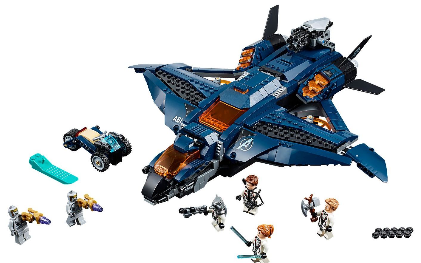 乐高lego76126漫威超级英雄复仇者联盟昆式战斗机决战版2019速拼评测