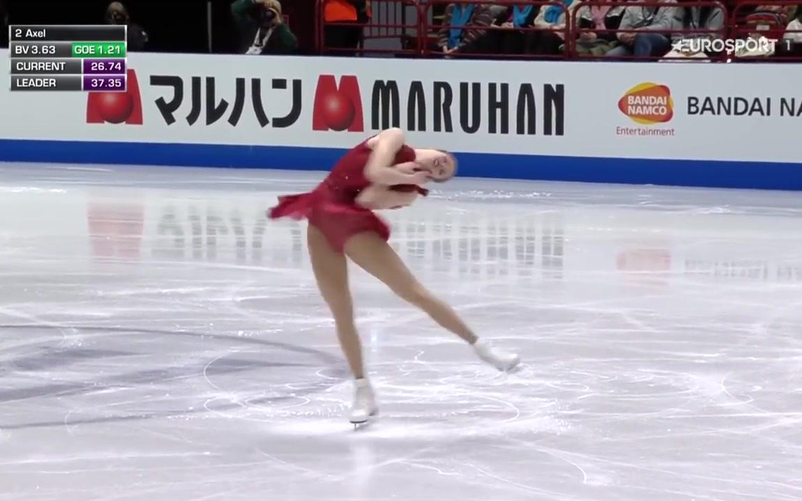 [图]Carolina Kostner 2018 Worlds SP 'Ne Me Quitte Pas' (B.ESP)