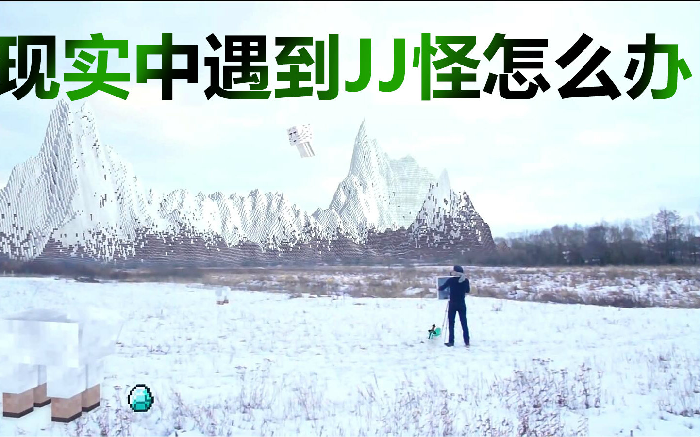 [图]【搬运工】Minecraft in Real Life- Snowball Fight!