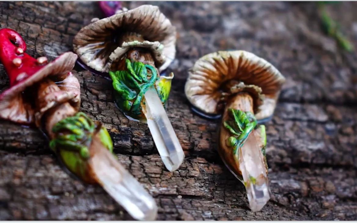 搬运—制作软陶蘑菇吊坠