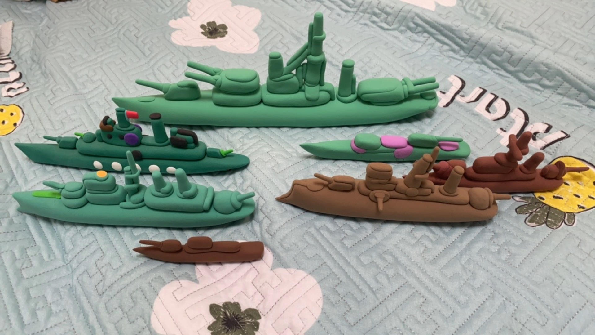 我的舰队(粘土制作)