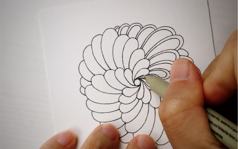 禅绕画你不知道这样画花更好玩