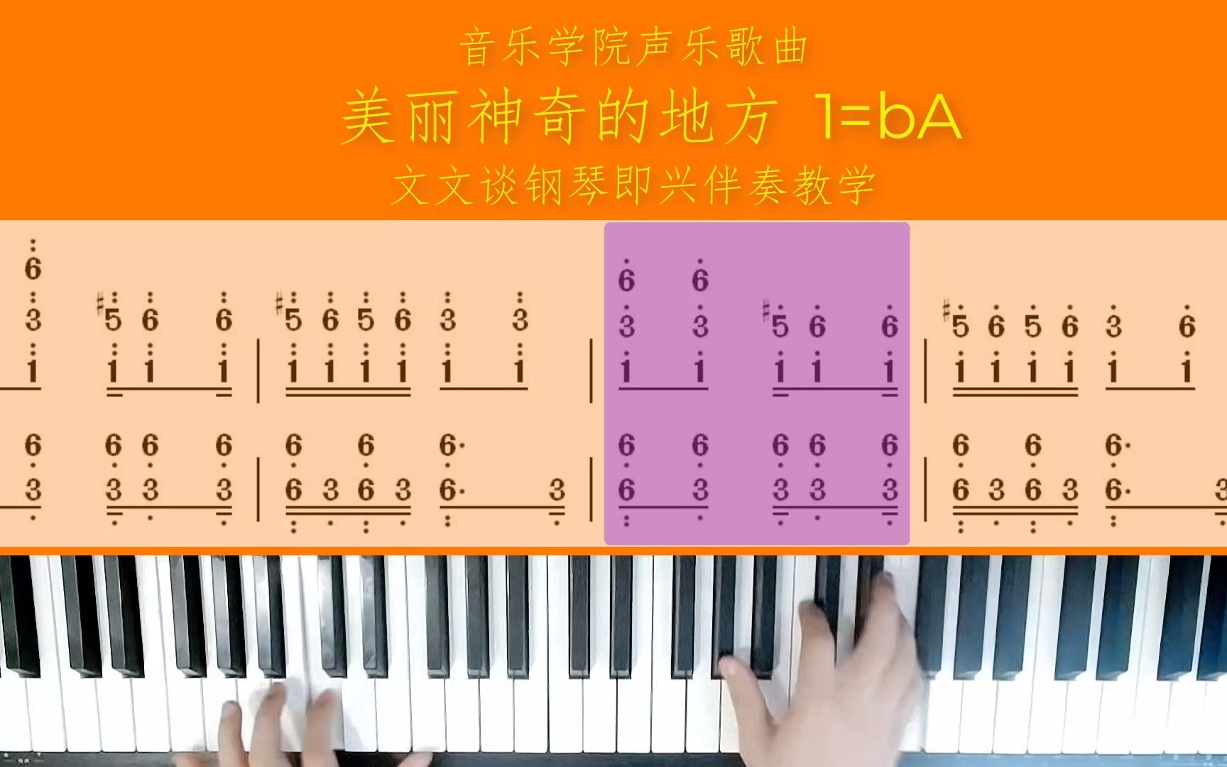 [图]音乐学院声乐歌曲《美丽神奇的地方》文文谈钢琴即兴伴奏教学