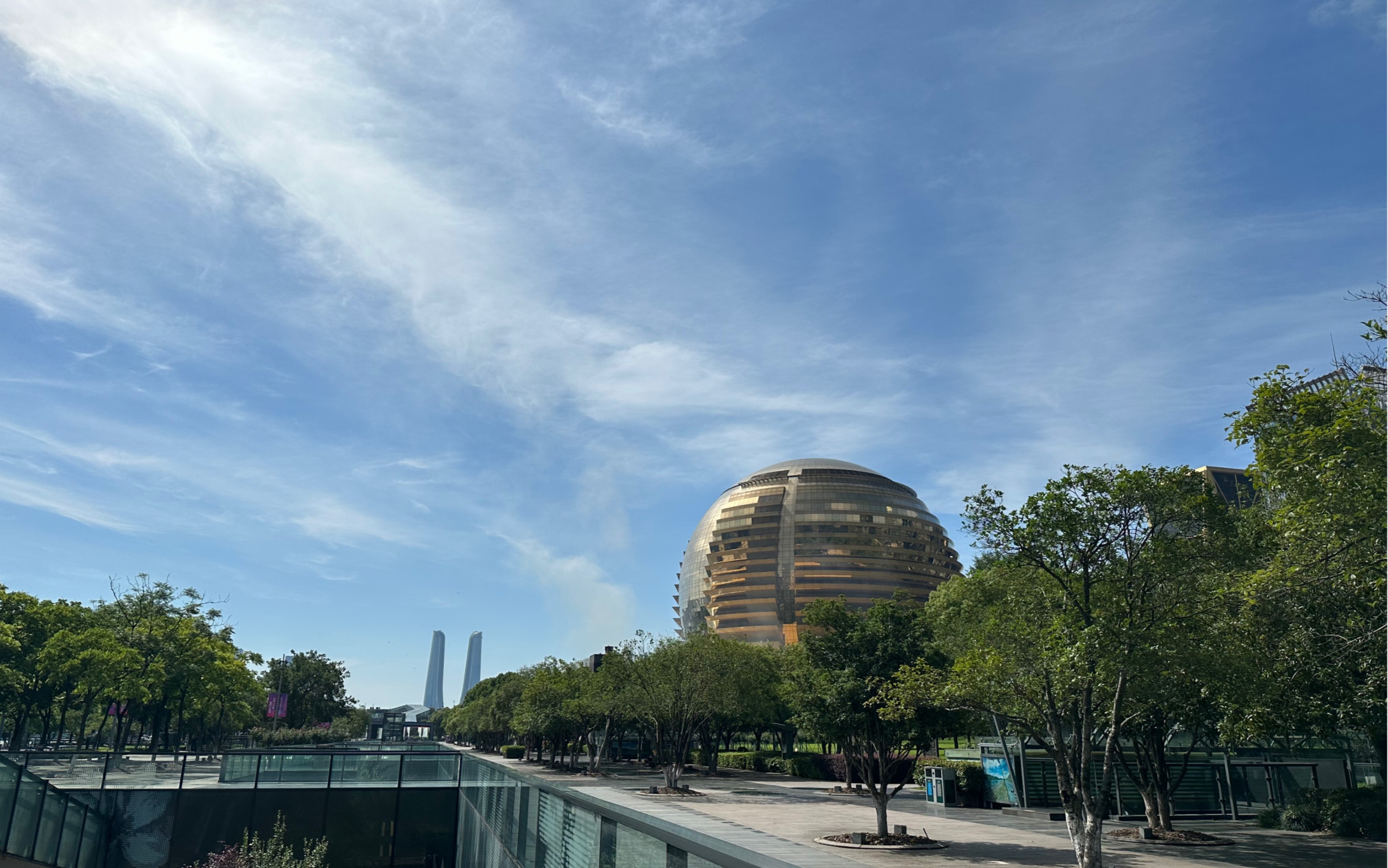 钱江新城|大金球|除了35摄氏度的高温其他都不错