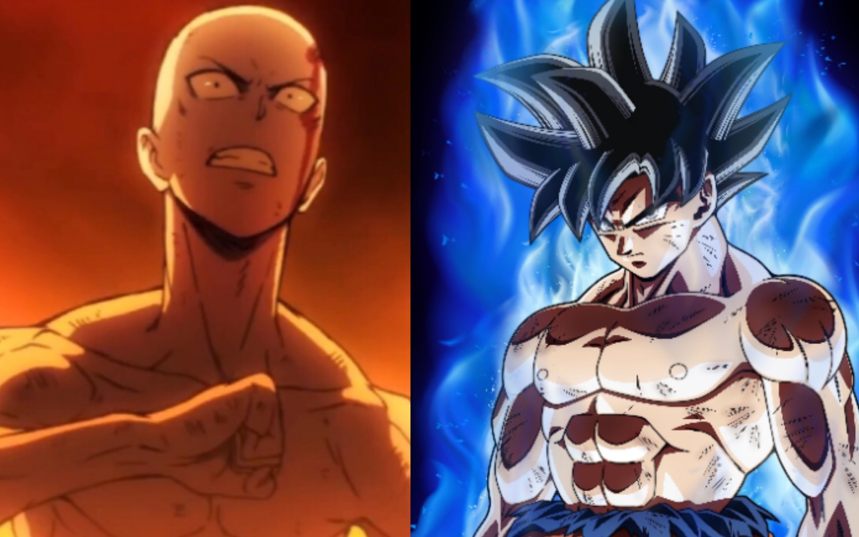 这就是一拳超人吗?不过还差了点.琦玉vs超蓝悟空