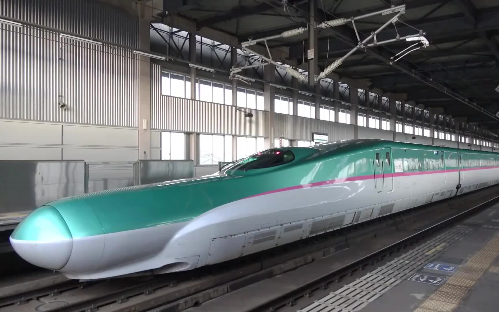 【日本铁道】东北新干线 极具魄力的高速通过影像集 水泽江刺站 e5 h5