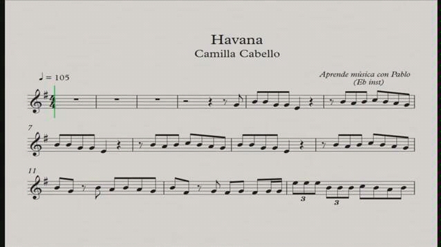 【萨克斯谱】havana_哔哩哔哩_bilibili