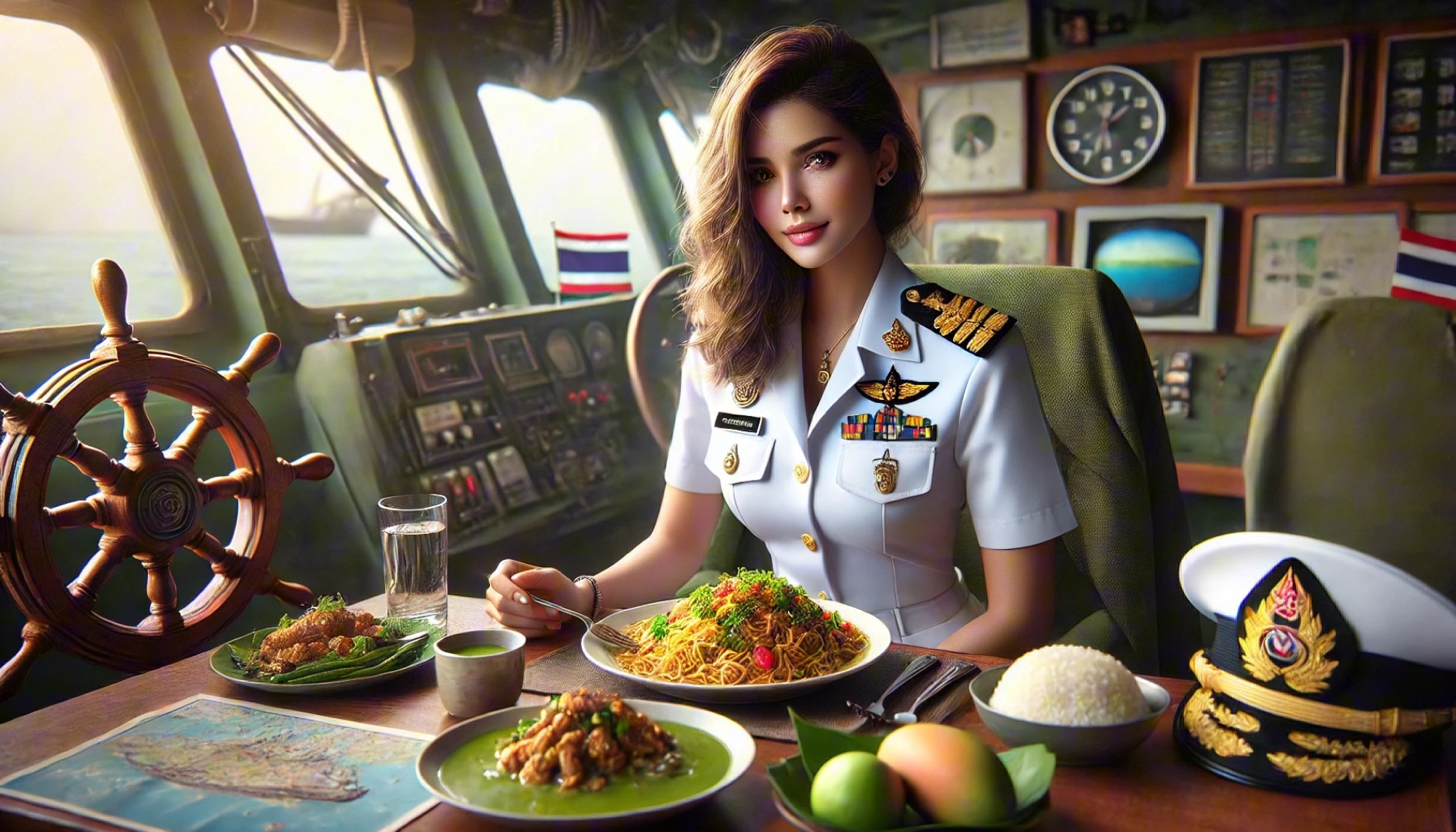 一个亿挑战美女海军伙食