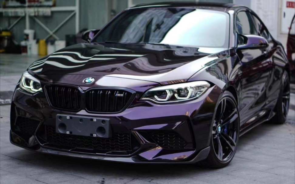 宝马m2c#液态金属龙胆紫饱满深而69邃的黑紫色泽,神撩秘69人超