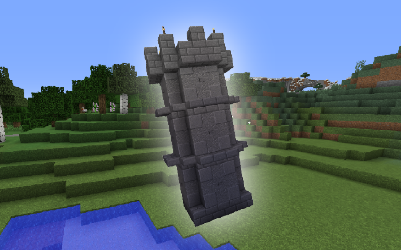 [minecraft]如何建个石制的哨塔