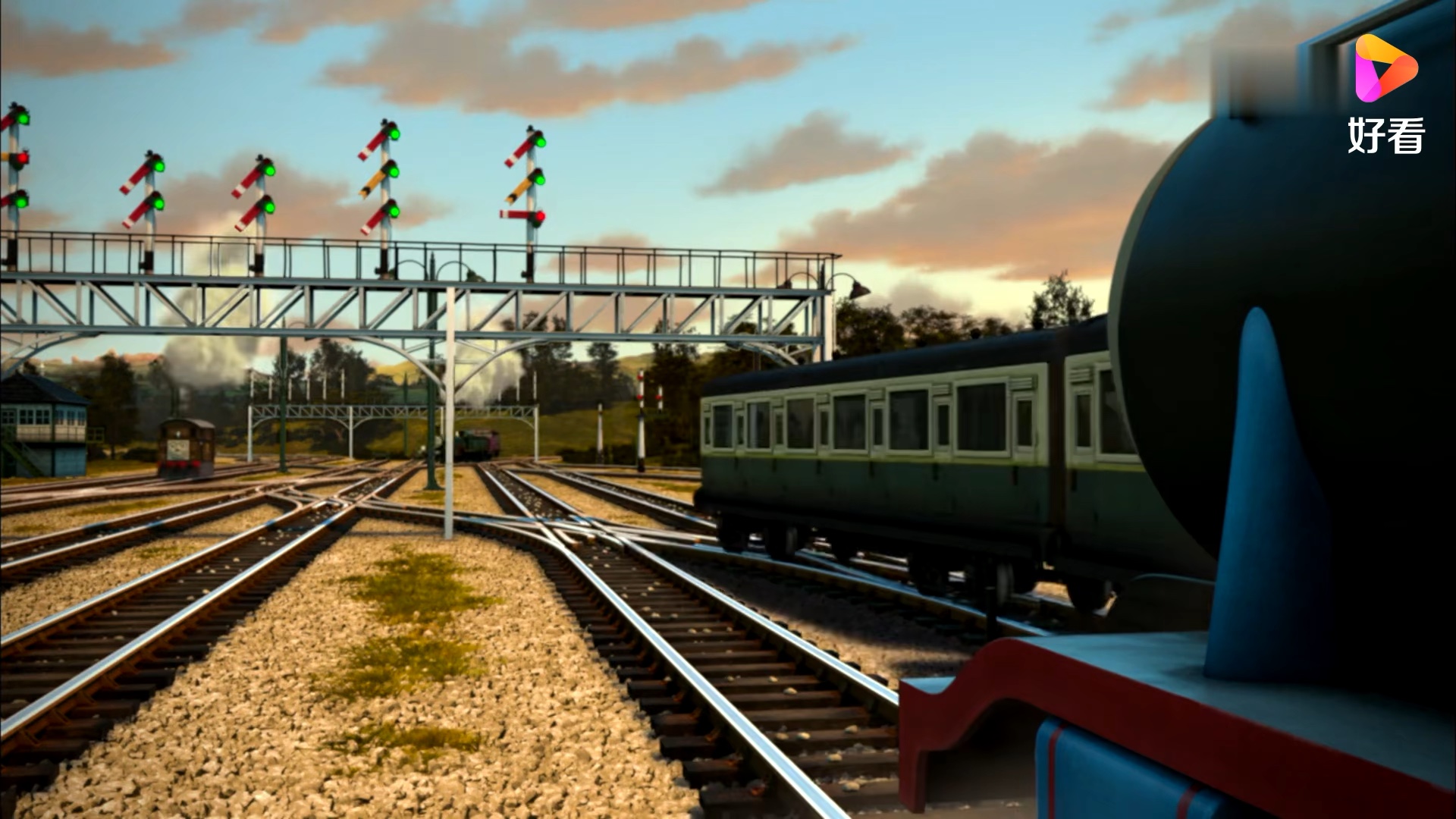 托马斯:高登说托马斯傻小子,托马斯较上劲,拉走了特快车厢