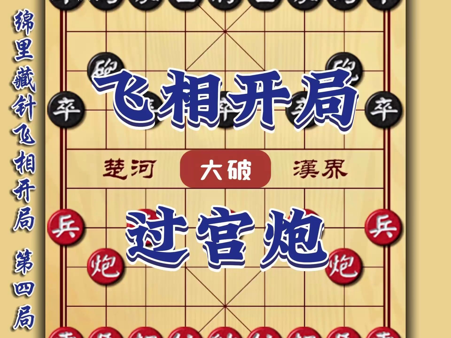 绵里藏针飞相开局 你强任你强打我你受伤中国象棋飞象局破过宫炮