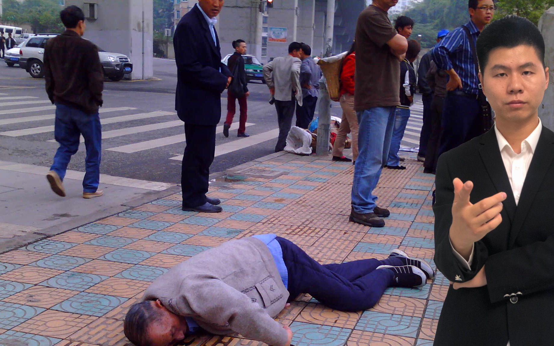 心酸!老人摔倒在地十分钟,群众冷眼旁观看戏,无人献出援助之手