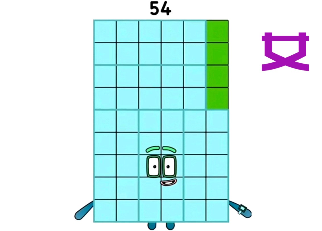 数字方块6的倍数性别改正,我已经把数字方块54布瑞夫的性别改回女的了.哔哩哔哩bilibili