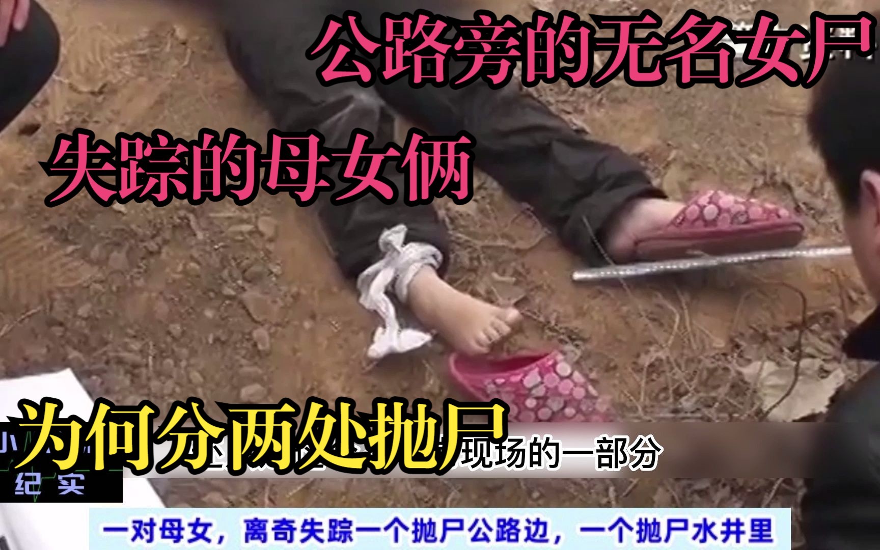 [图]《罪案现场解说》第73集，高速公路旁无名女尸，一对失踪的母女，离奇的死亡现场，残忍的凶手，为何分两处抛尸。