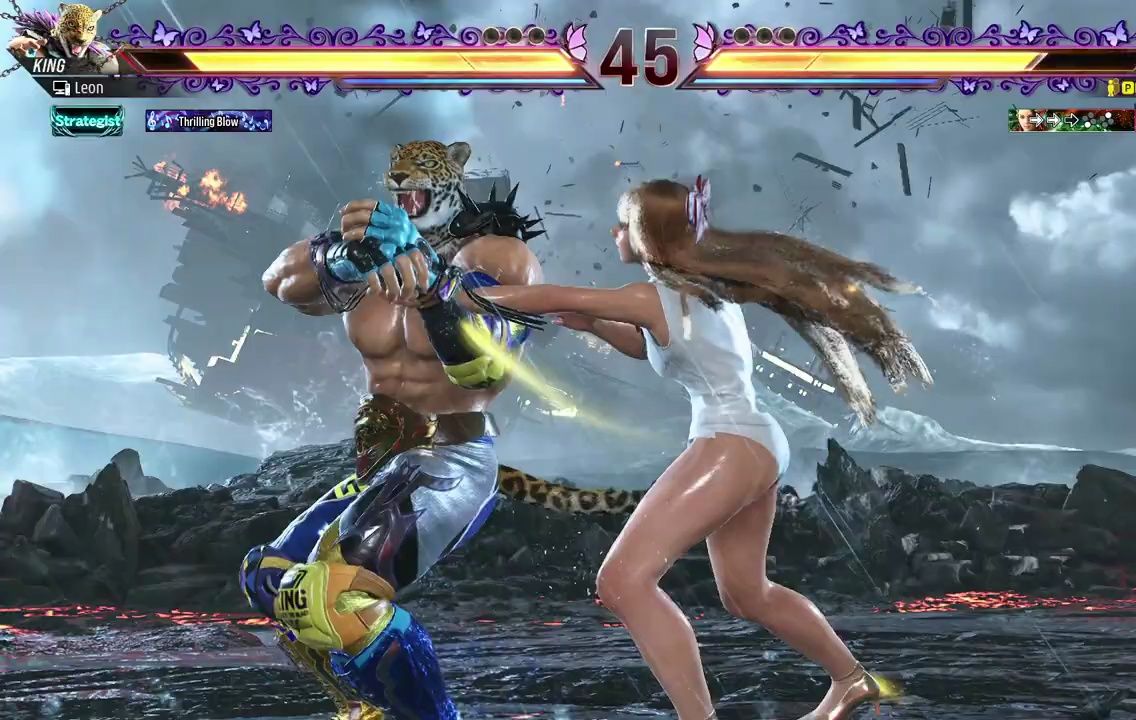 《铁拳8》豹王大叔对战各路小姐姐们2