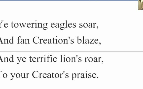 Praise Of Creation Poem George Moses Horton 英语诗歌赏析哔哩哔哩bilibili