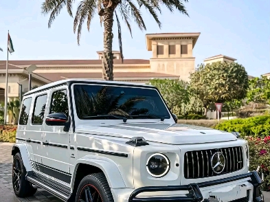 白色和黑色大奔