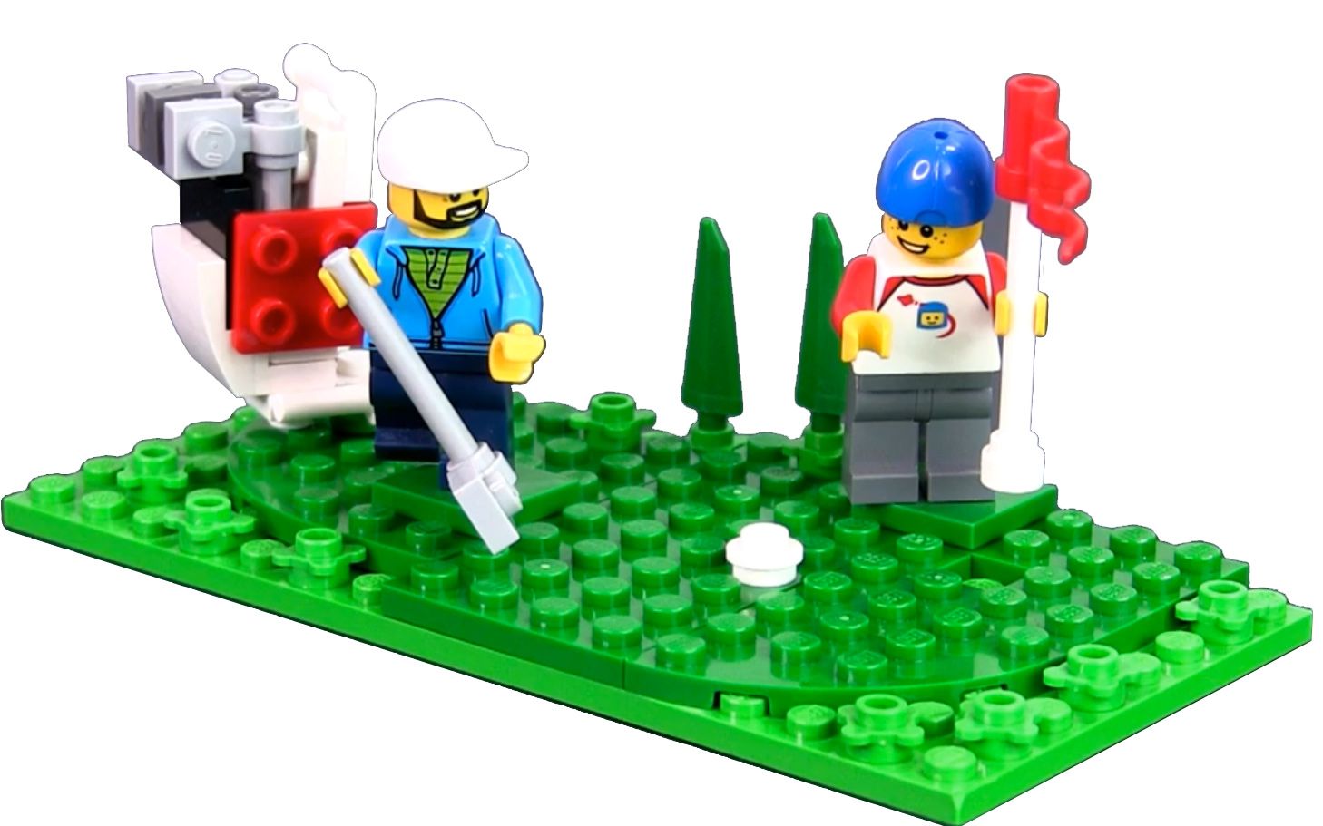 乐高moc教程高尔夫球场高尔夫球杆拼搭指南