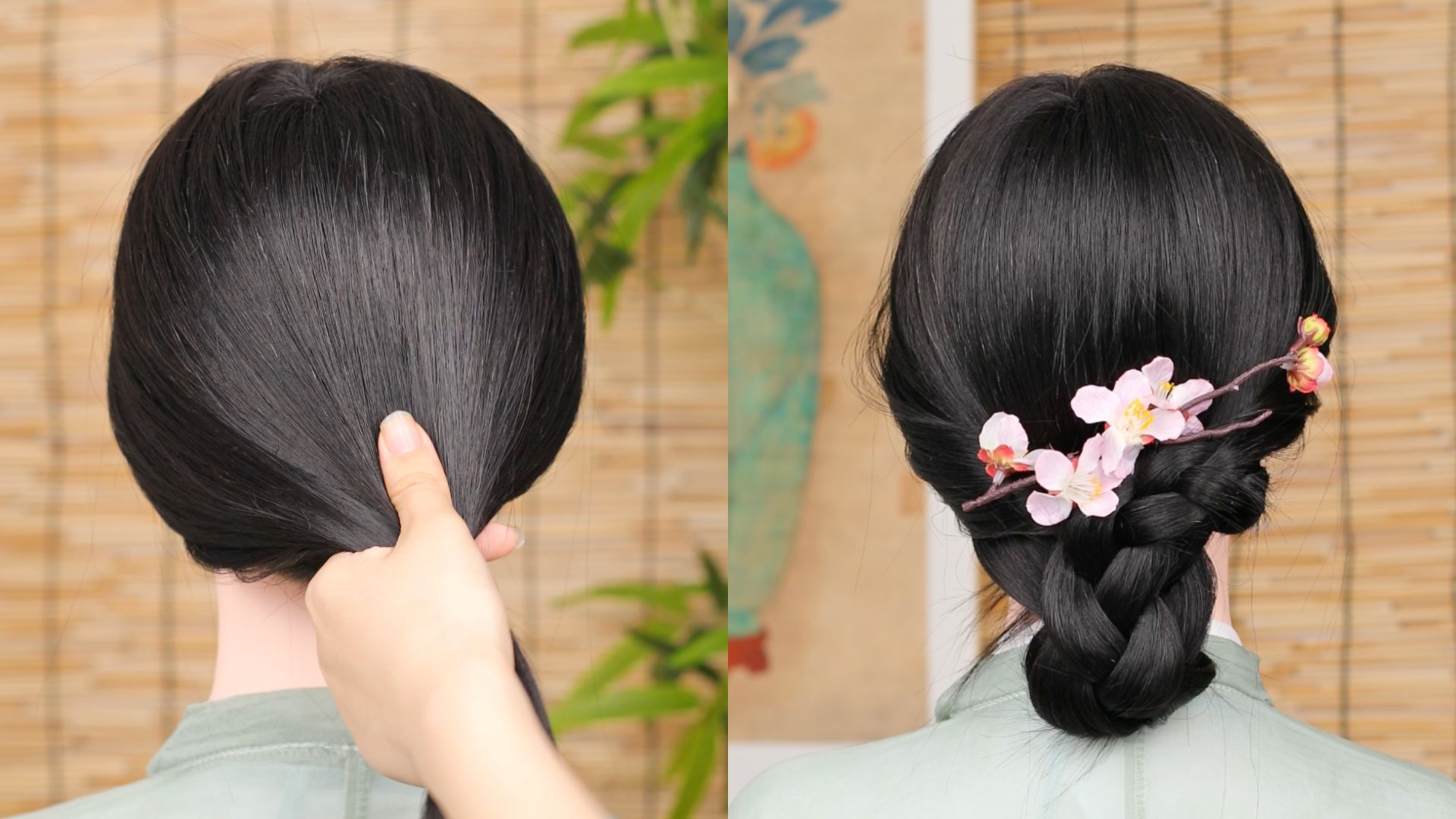 挑战做汉服发型的第25天!今天尝试这个新中式发型!