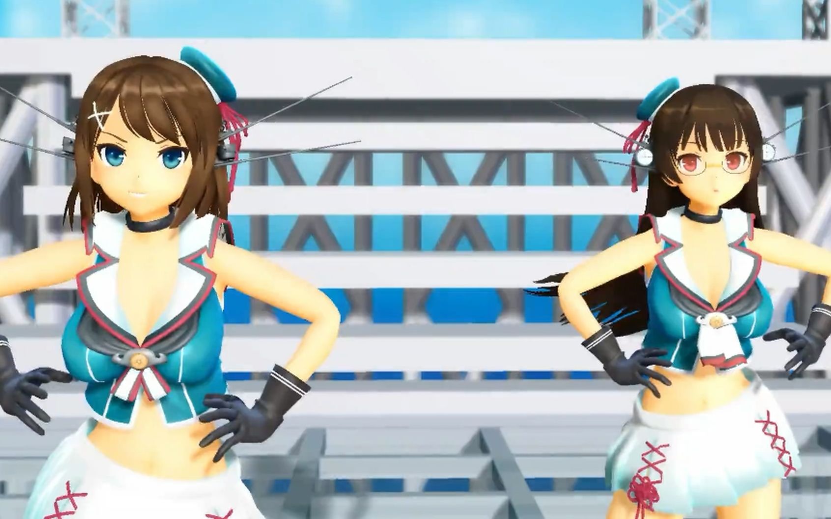 【mmd舰c】 摩耶 鸟海 marine bloomin_哔哩哔哩 (゜-゜)つロ 干杯