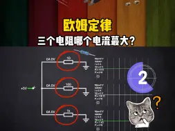 Descargar video: 接上5V电源，这三个电阻，哪个电流最大？#电子元器件 #欧姆定律