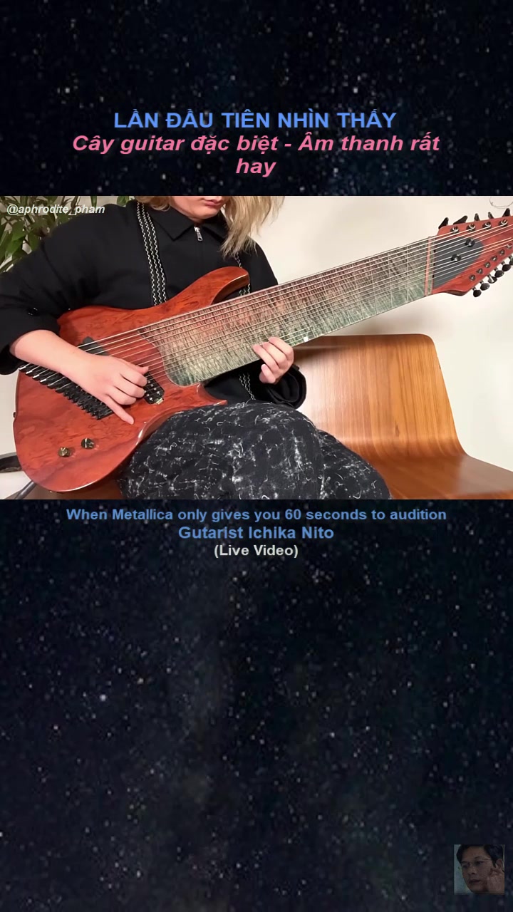 第一次看到像这样的吉他 ichika nito 60秒尝试16弦吉他声音.