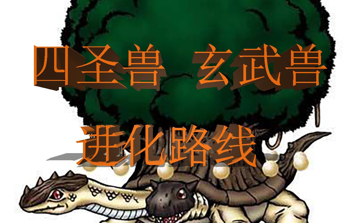 数码宝贝第一百一十六期四圣兽玄武兽进化路线