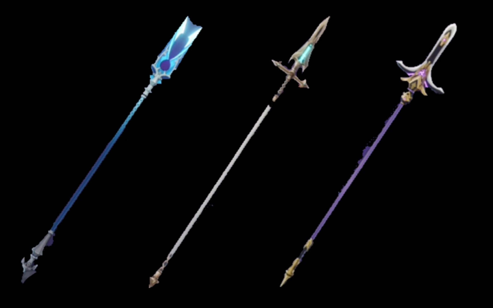 香菱三把武器对比