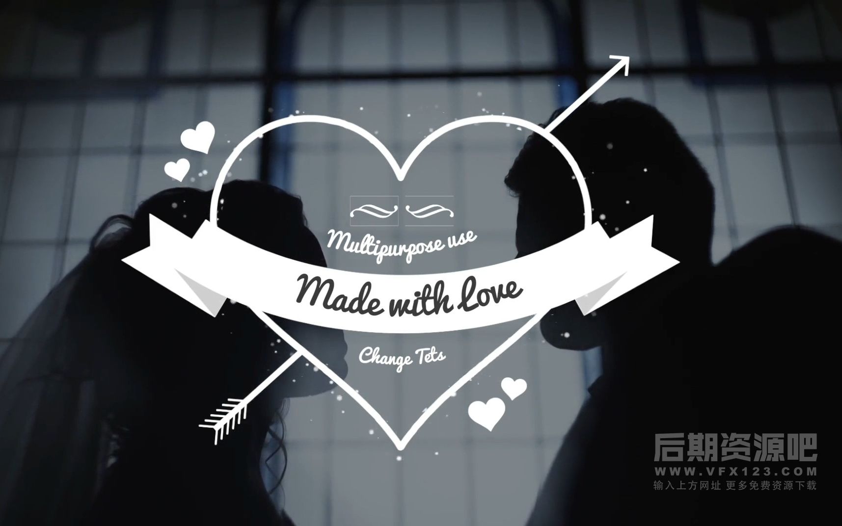 fcpx插件 20种唯美浪漫小清新线条婚礼文字标题动画 wedding titles