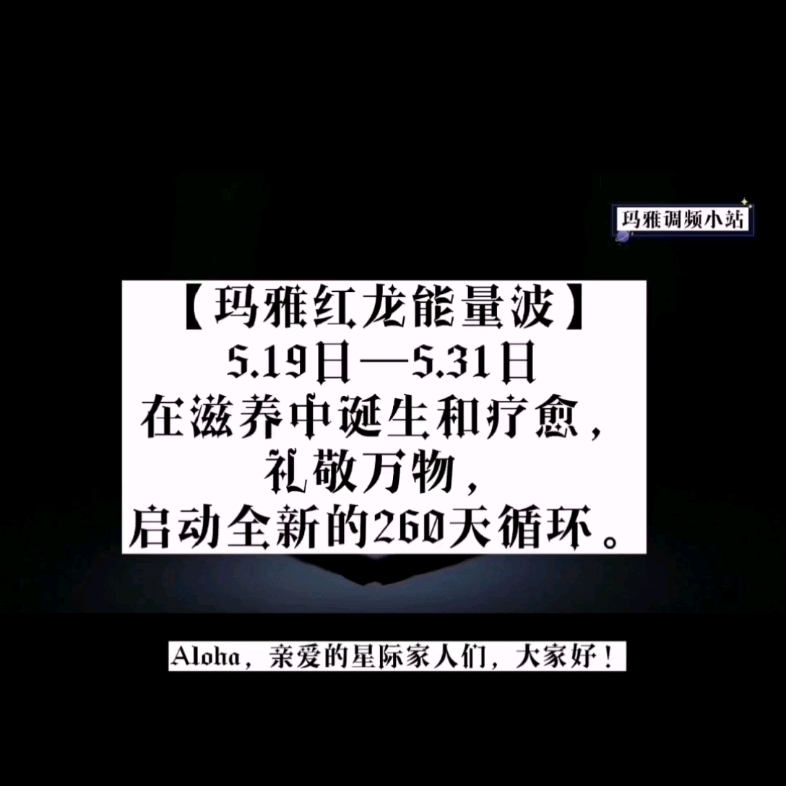 玛雅13月亮历的第一个图腾—红龙,从今天开始进入为期13天的红龙能量波,共时调频成长.哔哩哔哩bilibili