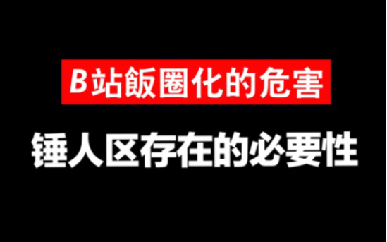 B站饭圈化的危害,锤人区UP存在的必要性和危害性,冒充癌症抑郁症不应该成为财富密码哔哩哔哩bilibili