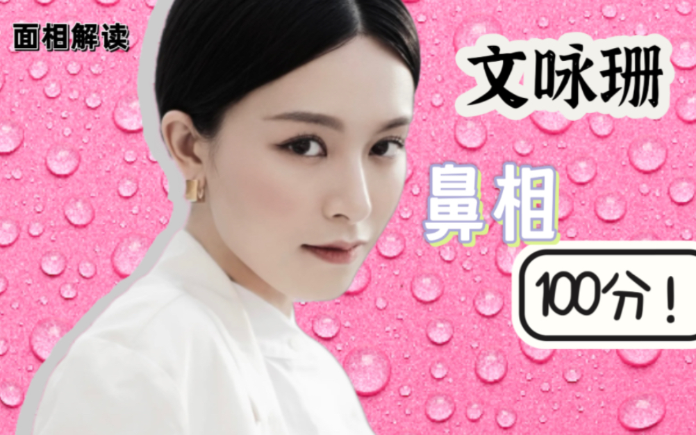文咏珊 面相解读 100分 鼻相