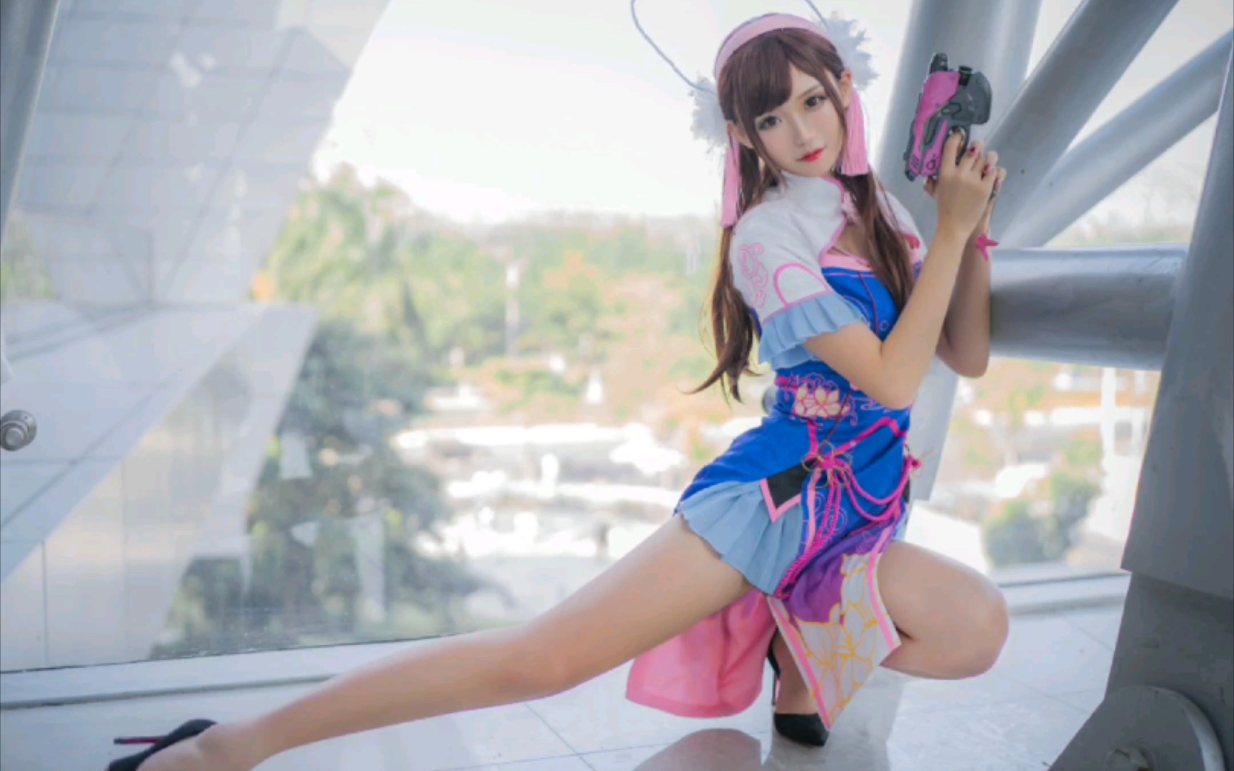 「腐团儿」无敌大长腿cos守望先锋dva