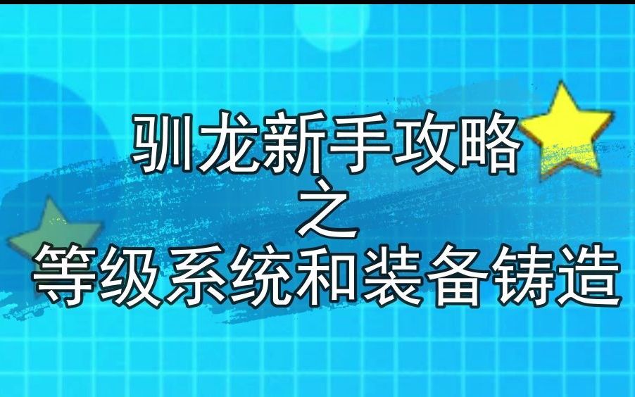 驯龙物语新手攻略之等级系统和装备铸造,快来打造属于你的极品装备吧!哔哩哔哩bilibili