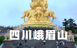 Download Video: 来四川旅游，一定要爬一次峨眉山，来看看世界海拔最高的金像！