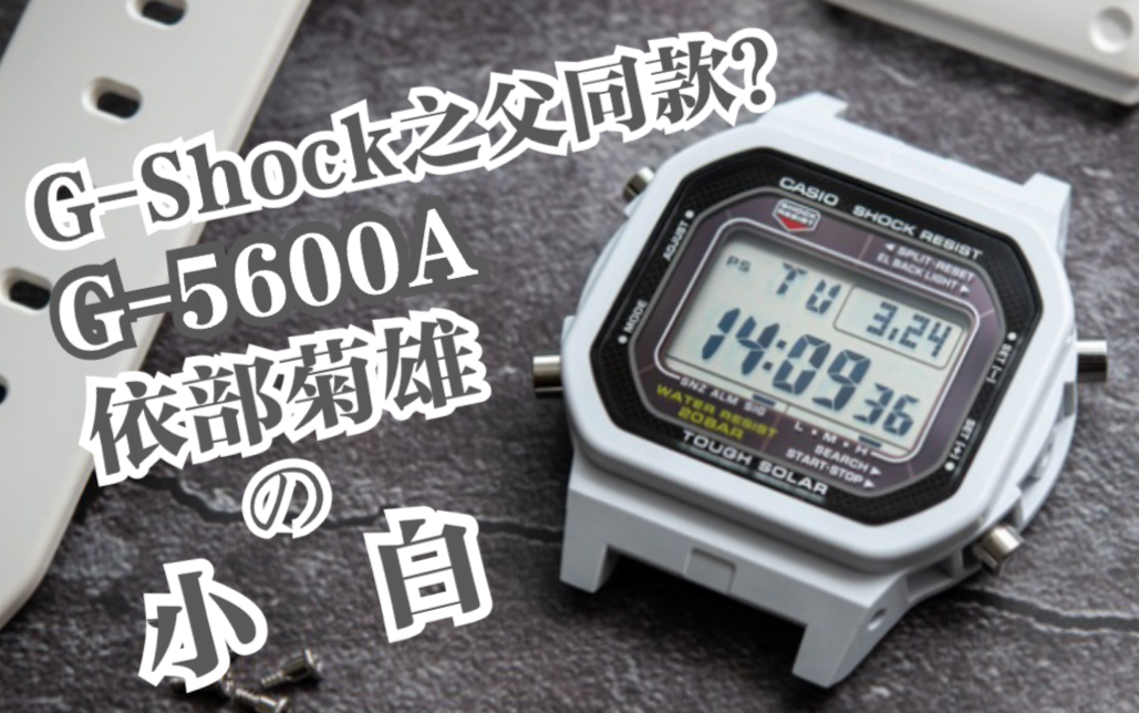 卡西欧 GShock 方块系列 G5600A GShock之父同款 幸运的小白哔哩哔哩bilibili