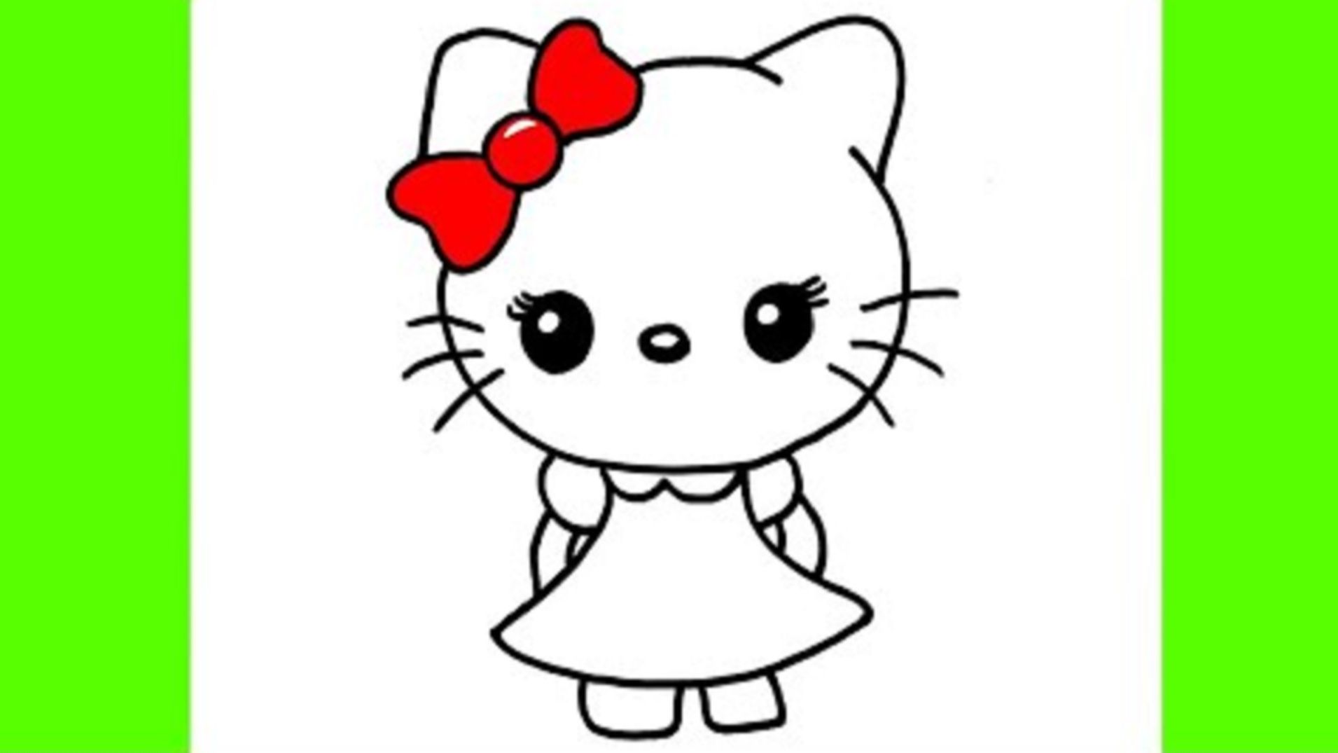 今天我们来画可爱的 Hello Kitty哔哩哔哩bilibili