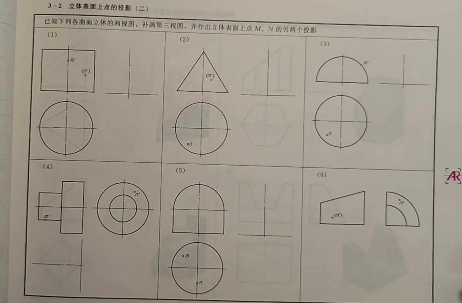 麦氏点体表投影图片