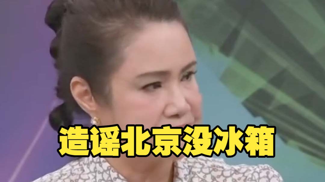 台媒"毒嘴"造谣北京没冰箱 谢寒冰：她上世纪去的