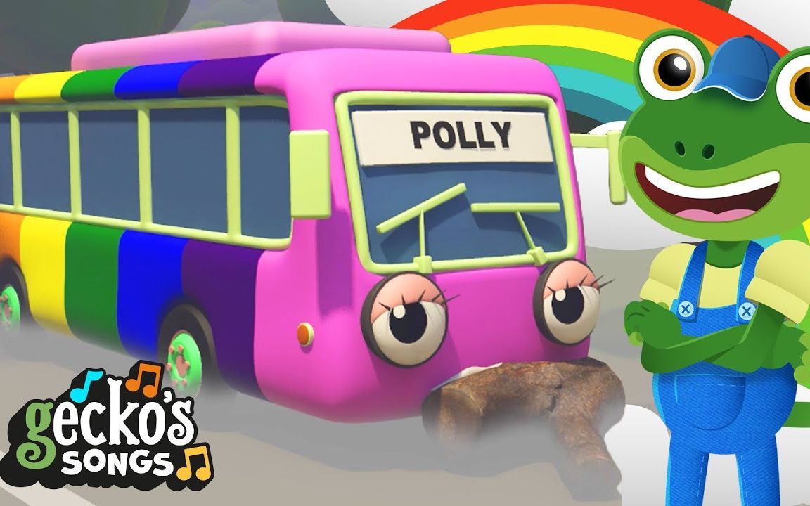 [图]【Toddler Fun Learning】-5 Rainbow Buses｜Learn Numbers｜Fun Educational Videos|